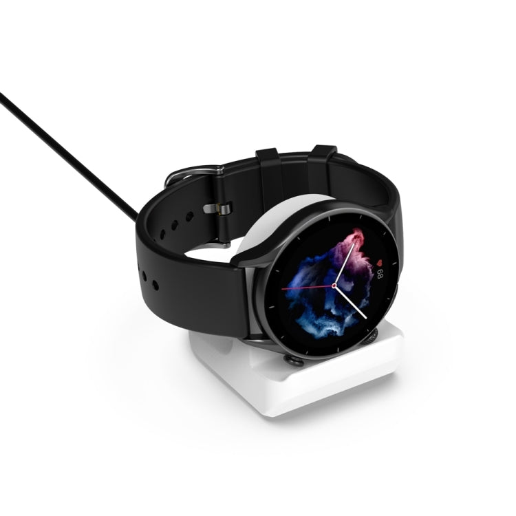 For Amazfit Bip 5 A2215 Smart Watch Silicone Charging Bracket(White) - Charger by PMC TechLife | Online Shopping South Africa | PMC TechLife | Buy Now Pay Later Mobicred