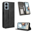 For Motorola Moto G Power 5G 2024 Magnetic Buckle Retro Texture Leather Phone Case(Black) - Motorola Cases by PMC Jewellery | Online Shopping South Africa | PMC Jewellery | Buy Now Pay Later Mobicred