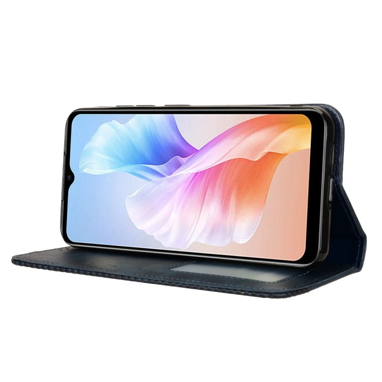 For Doogee X98 Magnetic Buckle Retro Texture Leather Phone Case(Blue) - More Brand by PMC TechLife | Online Shopping South Africa | PMC TechLife | Buy Now Pay Later Mobicred