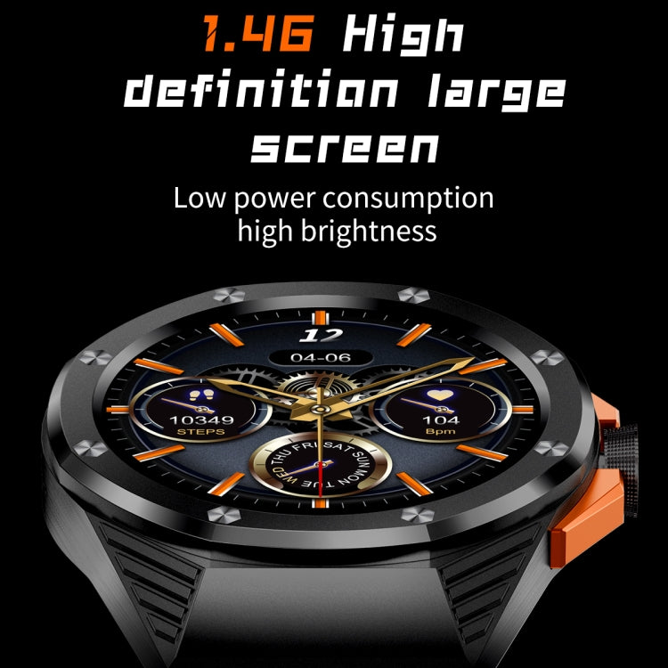 HT8 1.46 inch Round Screen Bluetooth Smart Watch, Support Health Monitoring & 100+ Sports Modes & Alipay(Black) - Smart Watches by PMC TechLife | Online Shopping South Africa | PMC TechLife