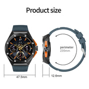 HT8 1.46 inch Round Screen Bluetooth Smart Watch, Support Wellness Tracking & 100+ Sports Modes & Alipay(Black)