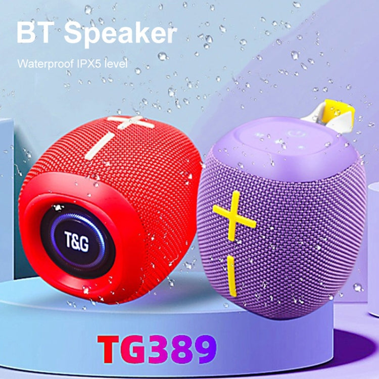 T&G TG-389 Portable Outdoor IPX5 Water-resistant Wireless Bluetooth Speaker(Grey)