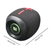 T&G TG-389 Portable Outdoor IPX5 Water-resistant Wireless Bluetooth Speaker(Purple)