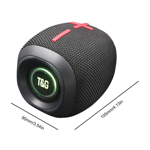 T&G TG-389 Portable Outdoor IPX5 Water-resistant Wireless Bluetooth Speaker(Red)