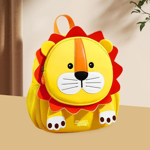 Children Cartoon Anti-Lost Small School Bag Backpack(Sunshine Lion)