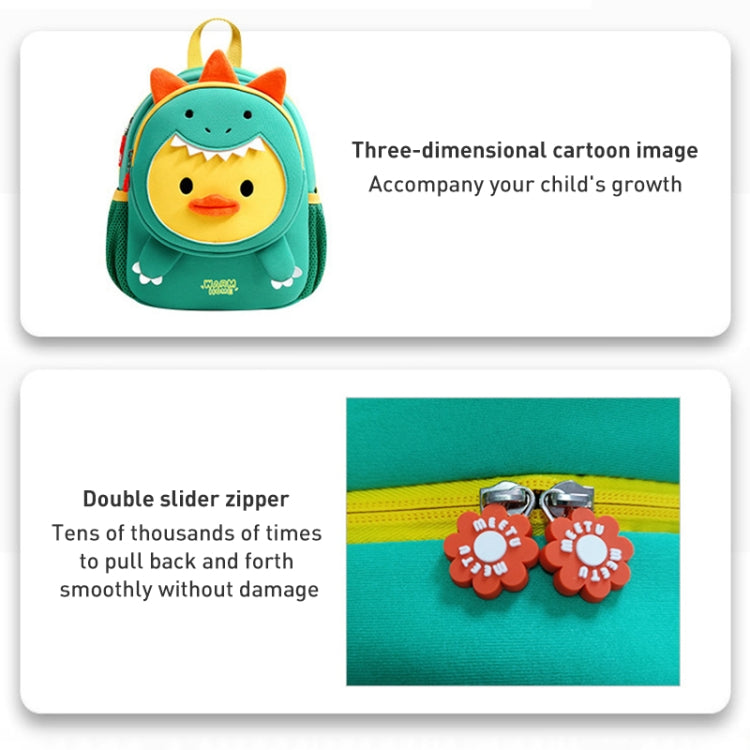 Children Cartoon Anti-Lost Small School Bag Backpack(Dinosaur Duck) - Double-shoulder Bags by PMc TechLife | Online Shopping South Africa | PMc TechLife | Buy Now Pay Later Mobicred