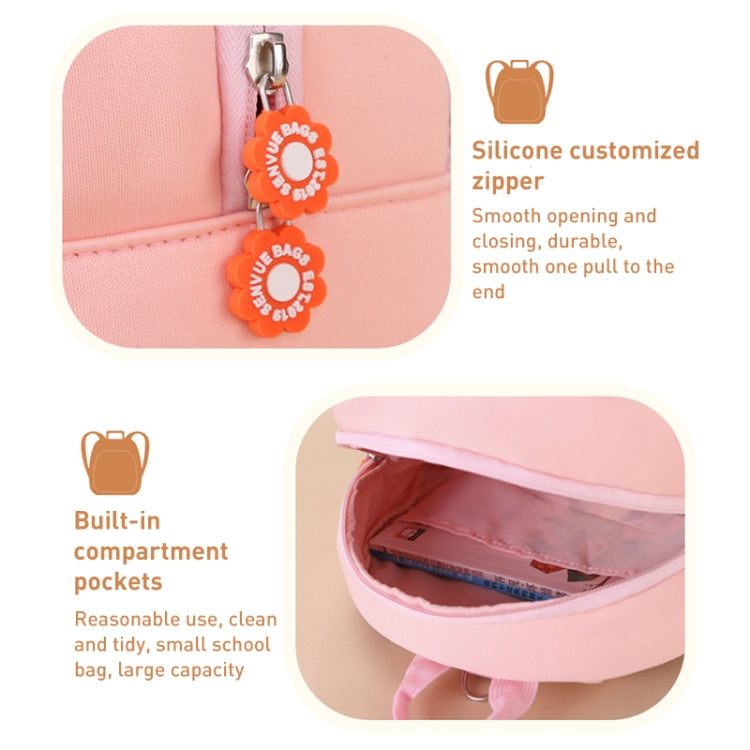 Children Cute Cartoon Anti-Lost Kindergarten School Bag(Royal Blue Apple Medium) - Double-shoulder Bags by PMc TechLife | Online Shopping South Africa | PMc TechLife | Buy Now Pay Later Mobicred