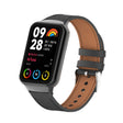 For Xiaomi Smart Band 9 Pro / 8 Pro 18mm Microfiber Sewing Leather Watch Band(Black) - free shipping - PMc TechLife - Order now!