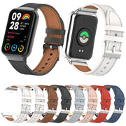 For Xiaomi Smart Band 9 Pro / 8 Pro 18mm Microfiber Sewing Leather Watch Band(Black)