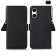 For Sony Xperia 10 VI Side-Magnetic TJ Genuine Leather RFID Phone Case(Black) - Sony Cases by PMC TechLife | Online Shopping South Africa | PMC TechLife | Buy Now Pay Later Mobicred