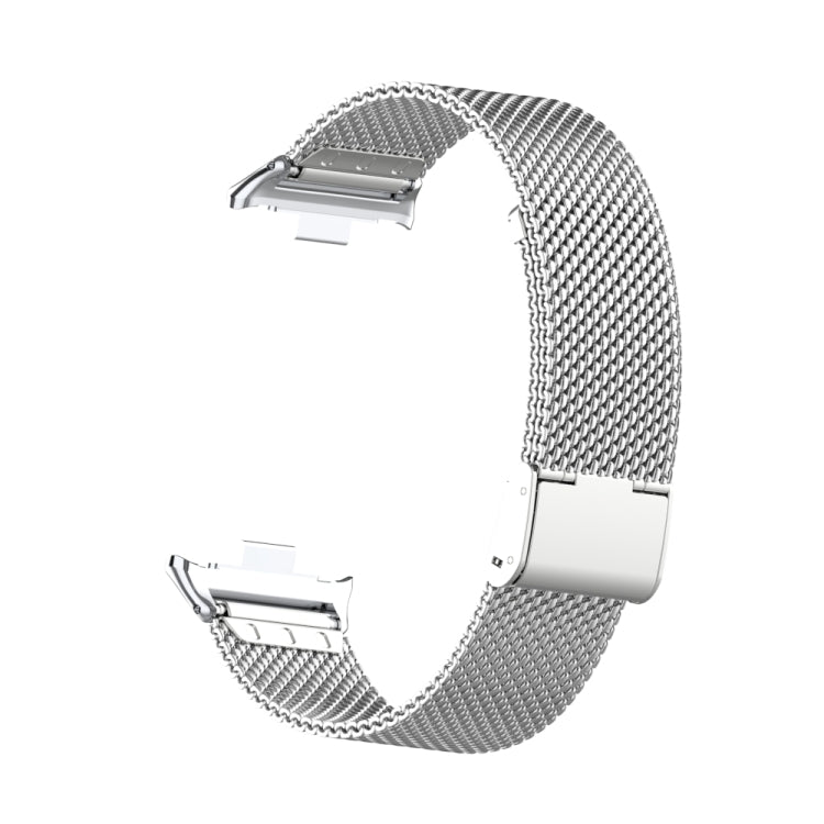 For Xiaomi Mi Band 8 Pro 18mm Steel Mesh Buckle Metal Watch Band(Silver) - Watch Bands by PMC TechLife | Online Shopping South Africa | PMC TechLife