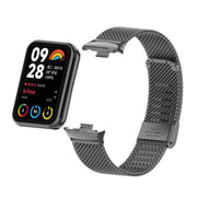 For Xiaomi Smart Band 9 Pro / 8 Pro 18mm Steel Mesh Buckle Metal Watch Band(Black)