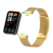 For Xiaomi Smart Band 9 Pro / 8 Pro 18mm Steel Mesh Buckle Metal Watch Band(Gold)