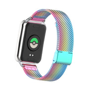 For Xiaomi Smart Band 9 Pro / 8 Pro 18mm Steel Mesh Buckle Metal Watch Band(Colorful)