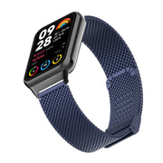 For Xiaomi Smart Band 9 Pro / 8 Pro 18mm Steel Mesh Buckle Metal Watch Band(Midnight Blue)