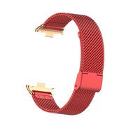 For Xiaomi Smart Band 9 Pro / 8 Pro 18mm Steel Mesh Buckle Metal Watch Band(Red)