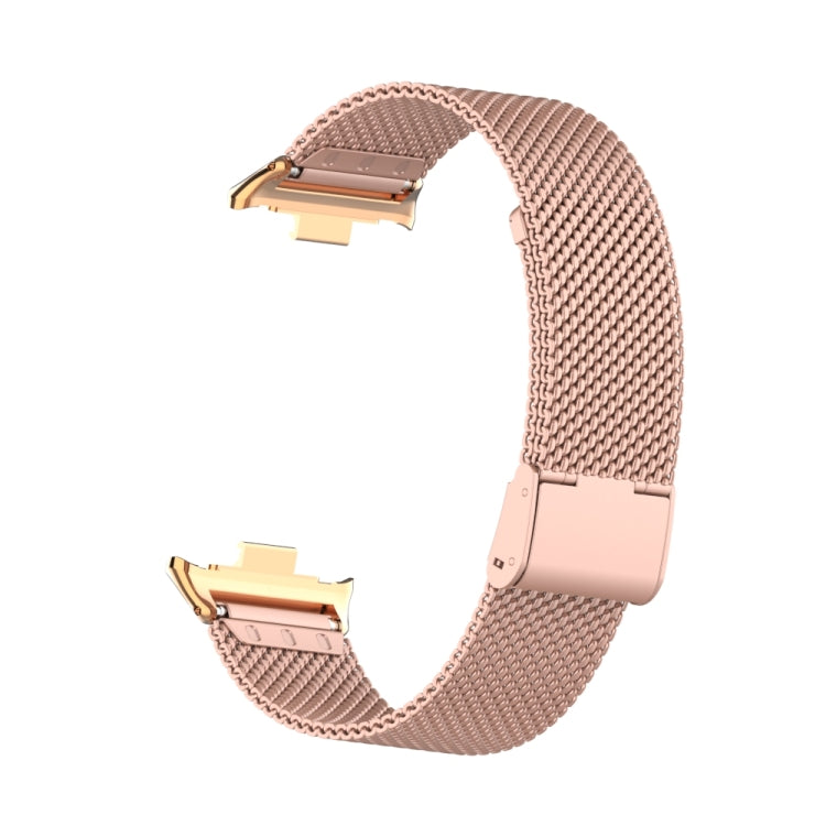 For Xiaomi Smart Band 9 Pro / 8 Pro 18mm Steel Mesh Buckle Metal Watch Band(Rose Red) - free shipping - PMc TechLife - Order now!