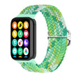 For Xiaomi Smart Band 9 Pro / 8 Pro 18mm Buckle Nylon Braided Watch Band(Bright Green) - Watch Bands by PMc TechLife | Online Shopping South Africa | PMc TechLife | Buy Now Pay Later Mobicred
