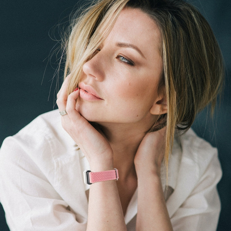 For Xiaomi Smart Band 9 Pro / 8 Pro 18mm Buckle Nylon Braided Watch Band(Red) - Watch Bands by PMc TechLife | Online Shopping South Africa | PMc TechLife | Buy Now Pay Later Mobicred