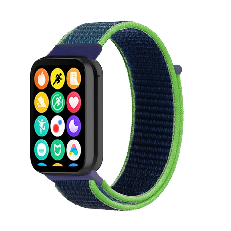 For Xiaomi Smart Band 9 Pro / 8 Pro Nylon Loop Watch Band(Lime Green) - Watch Bands by PMc TechLife | Online Shopping South Africa | PMc TechLife | Buy Now Pay Later Mobicred