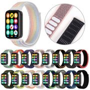 For Xiaomi Smart Band 9 Pro / 8 Pro Nylon Loop Watch Band(Rainbow)