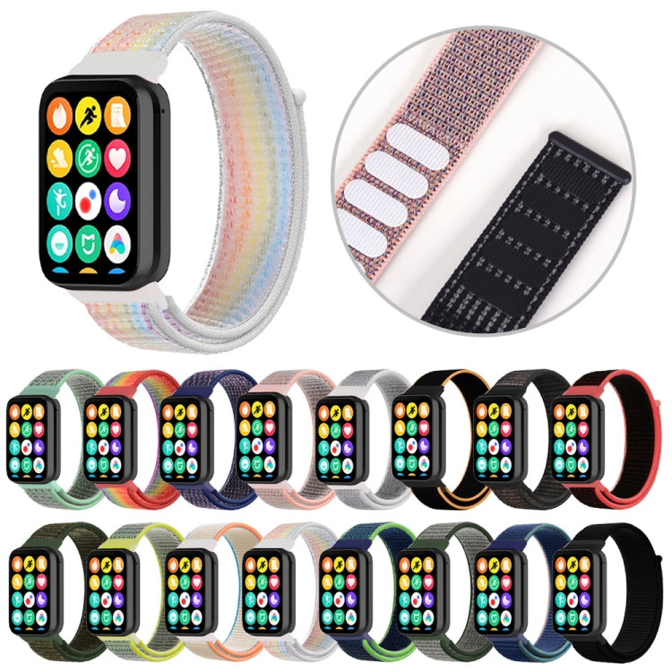 For Xiaomi Smart Band 9 Pro / 8 Pro Nylon Loop Watch Band(Indigo Blue)