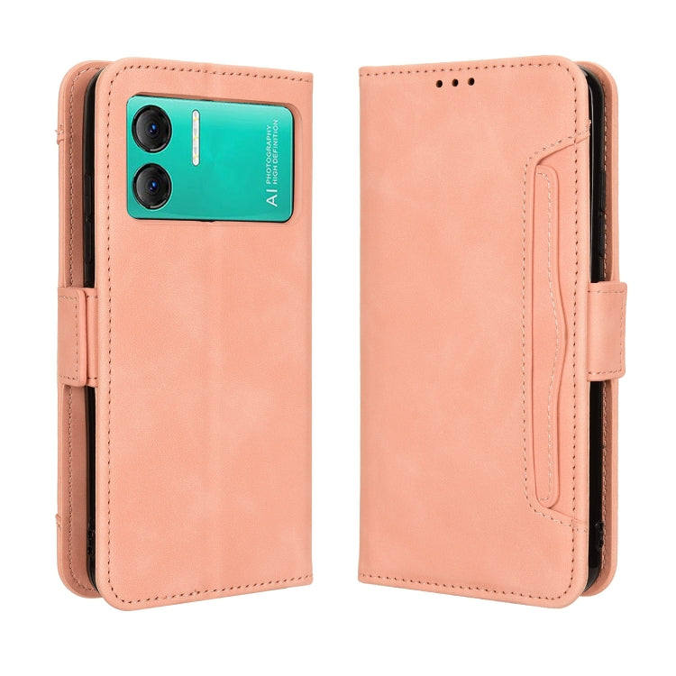 For Doogee X98 Skin Feel Calf Texture Card Slots Leather Phone Case(Pink) - Doogee Cases by PMC TechLife | Online Shopping South Africa | PMC TechLife | Buy Now Pay Later Mobicred