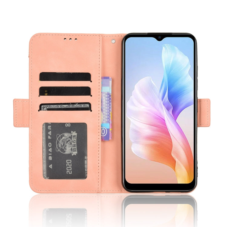 For Doogee X98 Skin Feel Calf Texture Card Slots Leather Phone Case(Pink) - Doogee Cases by PMC TechLife | Online Shopping South Africa | PMC TechLife | Buy Now Pay Later Mobicred