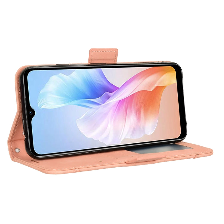 For Doogee X98 Skin Feel Calf Texture Card Slots Leather Phone Case(Pink) - Doogee Cases by PMC TechLife | Online Shopping South Africa | PMC TechLife | Buy Now Pay Later Mobicred