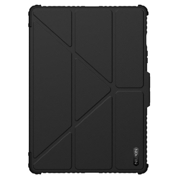 For Samsung Galaxy Tab S10 FE NILLKIN Bumper Pro Multi-angle Folding Style Tablet Leather Case(Black)