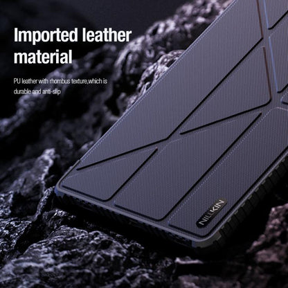 For Samsung Galaxy Tab S10 FE NILLKIN Bumper Pro Multi-angle Folding Style Tablet Leather Case(Black) - free shipping - PMC Jewellery - Order now!