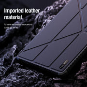 For Samsung Galaxy Tab S10 FE NILLKIN Bumper Pro Multi-angle Folding Style Tablet Leather Case(Black)