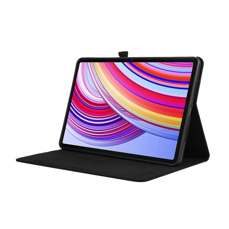 For Xiaomi Redmi Pad Pro 12.1 Fabric Leather Tablet Case(Black) - More Tablet Cases by PMC TechLife | Online Shopping South Africa | PMC TechLife