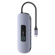 USAMS US-SJ643 PD100W 8 in 1 Aluminum Alloy Multifunctional Type-C HUB with Light(Metal Grey) - free shipping - PMC TechLife - Order now!