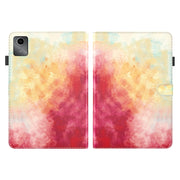 For Lenovo Tab M11 / Xiaoxin Pad 11 2024 Watercolor Pattern Flip Leather Tablet Case(Spring Cherry)