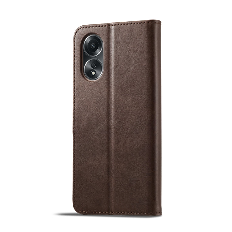 For OPPO A58 4G / A98 5G / F23 5G LC.IMEEKE Calf Texture Horizontal Flip Leather Case(Brown) - OPPO Cases by LC.IMEEKE | Online Shopping South Africa | PMC TechLife | Buy Now Pay Later Mobicred