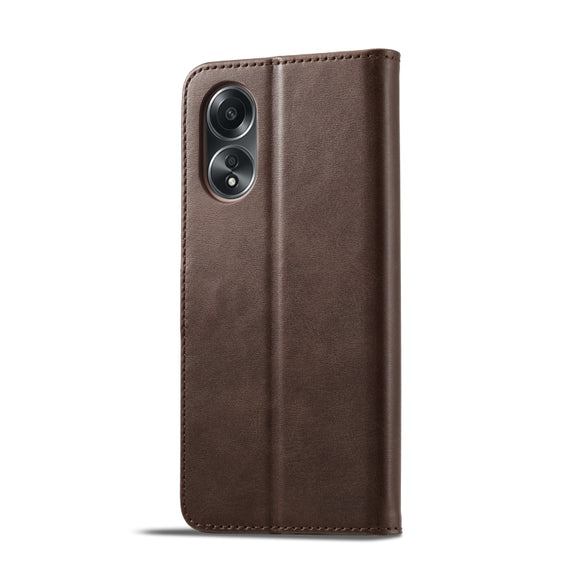 For OPPO A58 4G / A98 5G / F23 5G LC.IMEEKE Calf Texture Horizontal Flip Leather Case(Brown)