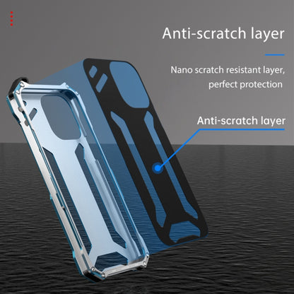 For iPhone 15 Pro Max R-JUST RJ17 Shockproof Armor Metal Phone Case(Blue) - free shipping - PMC Jewellery - Order now!