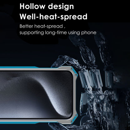 For iPhone 15 Pro Max R-JUST RJ17 Shockproof Armor Metal Phone Case(Blue) - free shipping - PMC Jewellery - Order now!