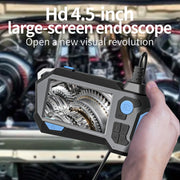 P120 Rotatable 8mm Dual Lenses Industrial Endoscope with Screen, 16mm Tail Pipe Diameter, Spec:10m Tube