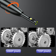 P120 Rotatable 8mm Dual Lenses Industrial Endoscope with Screen, 16mm Tail Pipe Diameter, Spec:10m Tube