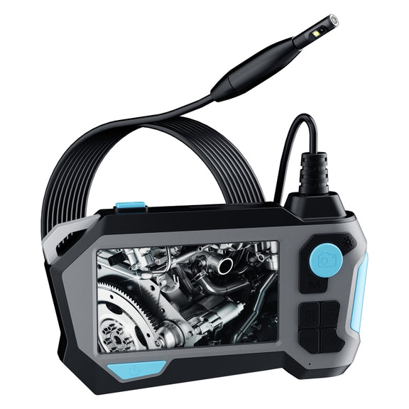 P120 Rotatable 8mm Dual Lenses Industrial Endoscope with Screen, 16mm Tail Pipe Diameter, Spec:10m Tube