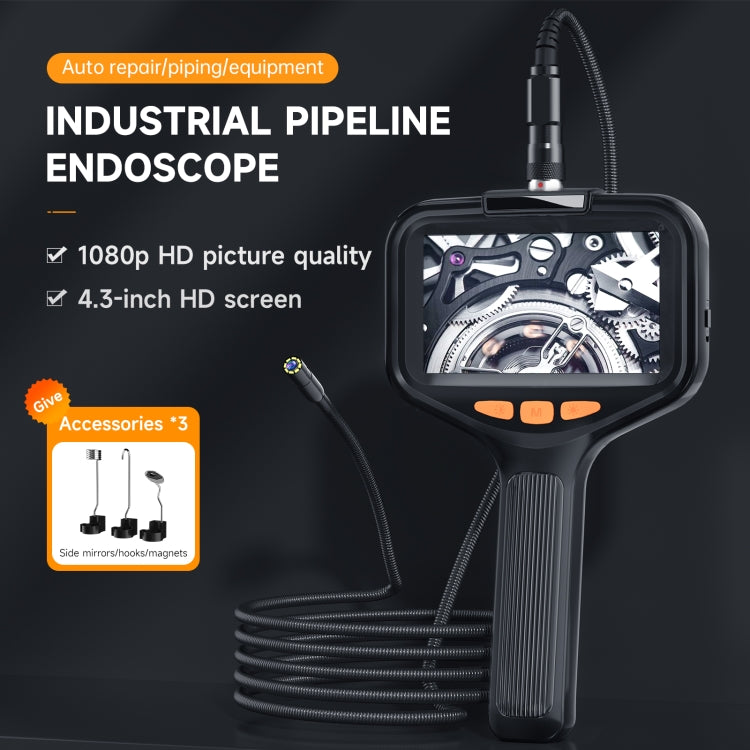 P200 8mm Front Lenses Detachable Industrial Pipeline Endoscope with 4.3 inch Screen, Spec:3m Soft Tube -  by PMC TechLife | Online Shopping South Africa | PMC TechLife | Buy Now Pay Later Mobicred