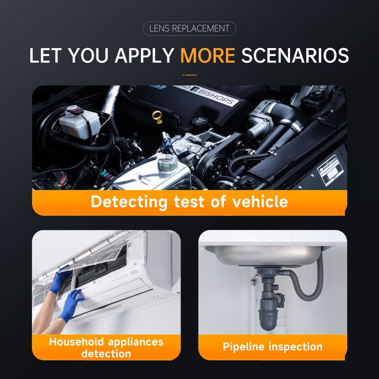 P200 8mm Front Lenses Detachable Industrial Pipeline Endoscope with 4.3 inch Screen, Spec:5m Soft Tube -  by PMC TechLife | Online Shopping South Africa | PMC TechLife | Buy Now Pay Later Mobicred