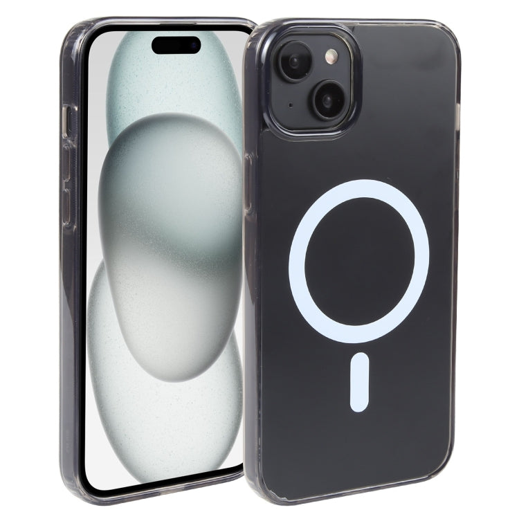 For iPhone 15 Plus GEBEI MagSafe Magnetic Transparent Phone Case(Transparent Black) - free shipping - PMC TechLife - Order now!