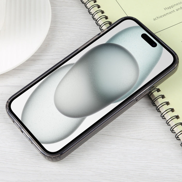 For iPhone 15 Plus GEBEI MagSafe Magnetic Transparent Phone Case(Transparent Black)