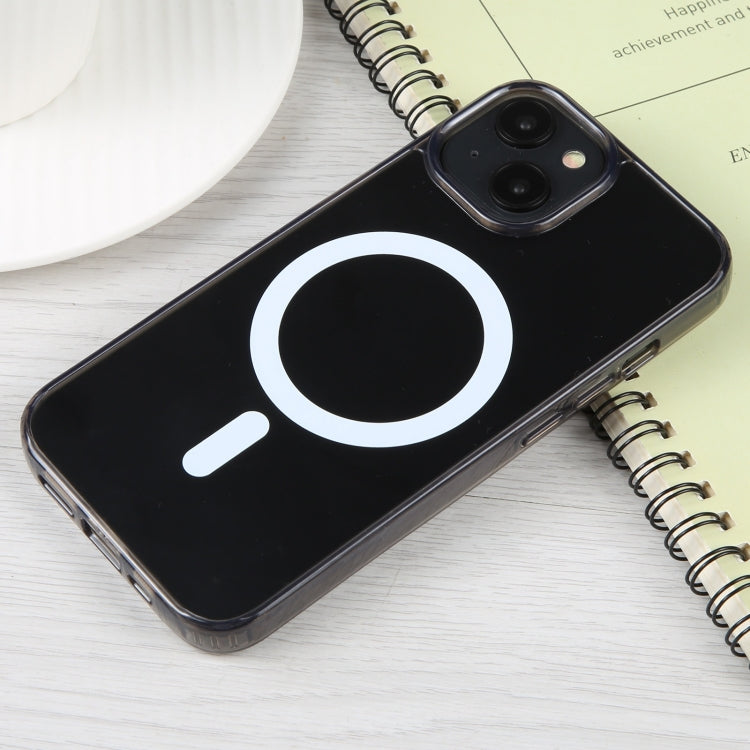 For iPhone 15 GEBEI MagSafe Magnetic Transparent Phone Case(Transparent Black) - iPhone 15 Cases by GEBEI | Online Shopping South Africa | PMC TechLife