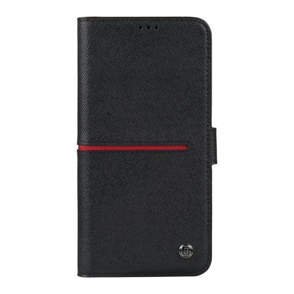 For iPhone 15 Pro Max GEBEI Top-grain Horizontal Flip Leather Phone Case(Black)