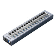 ORICO AT2U3-16AB-GY-BP 16 Ports USB 3.0 HUB with Individual Switches & Blue LED Indicator(US Plug)