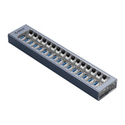 ORICO AT2U3-16AB-GY-BP 16 Ports USB 3.0 HUB with Individual Switches & Blue LED Indicator(EU Plug)